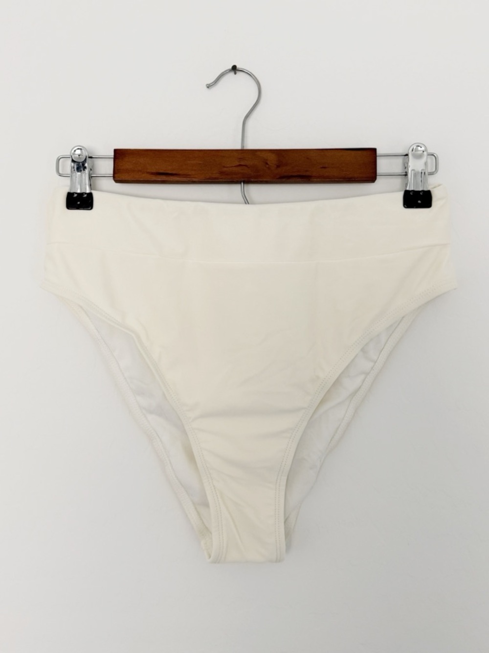 CUPSHE Cream High Waisted Bikini Bottoms